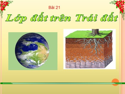 Bài giảng Địa lý 6 Sách Cánh diều - Bài 21: Lớp đất trên Trái đất