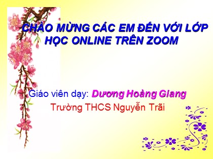 Bài giảng Ngữ văn 6 - Tiết 106: Tập làm văn: Tìm hiểu yếu tố biểu cảm trong văn nghị luận - Dương Hoàng Giang