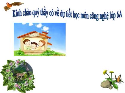 Bài giảng Công nghệ 6 (Kết nối tri thức) - Bài 2: Xây dựng nhà ở