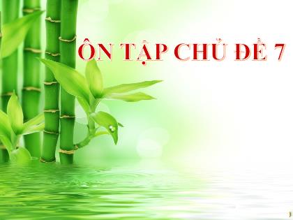 Bài giảng Khoa học tự nhiên 6 (Chân trời sáng tạo) - Ôn tập chủ đề 7: Cơ thể sinh vật