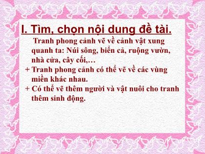 Bài giảng Mĩ thuật 6 - Bài 34: Quê hương em