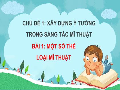 Bài giảng Mĩ thuật 6 (Kết nối tri thức) - Bài 1: Một số thể loại mĩ thuật