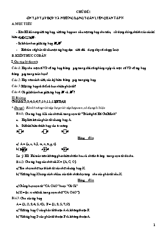 Giáo án Bồi dưỡng học sinh giỏi môn Toán Lớp 6