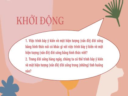 Bài giảng Ngữ văn 6 (Kết nối tri thức) - Bài 8: Khác biệt và gần gũi. Trình bày ý kiến về một hiện tượng (Vấn đề) đời sống - Trường THCS Trần Văn Ơn