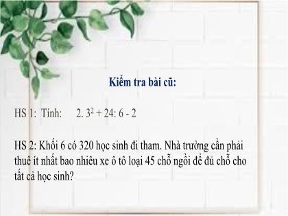 Bài giảng Toán 6 (Kết nối tri thức) - Bài 8: Quan hệ chia hết và tính chất - Trường THCS Đằng Lâm